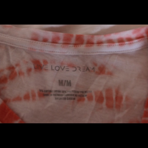 3 FOR $25//Pink tie-dye workout/crop top - Picture 2 of 2